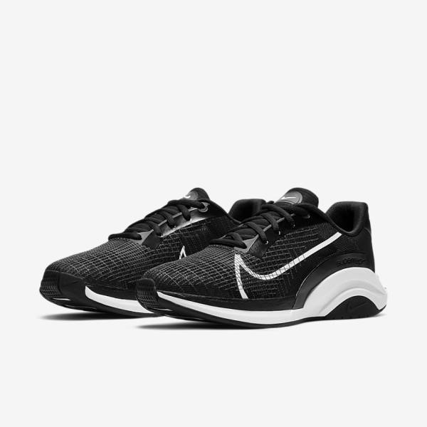 Women's Nike ZoomX SuperRep Surge Endurance Class Training Shoes Black / White | NK623QDV