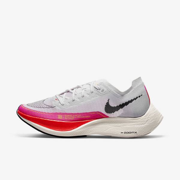 Women\'s Nike ZoomX Vaporfly Next% 2 Road Racing Running Shoes White / Black / Black | NK198PEF