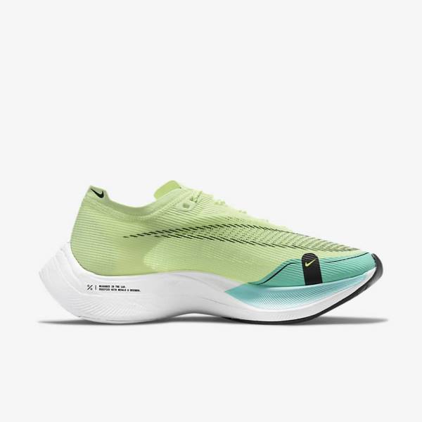 Women's Nike ZoomX Vaporfly Next% 2 Road Racing Running Shoes Black / Metal Gold / White | NK614GIL