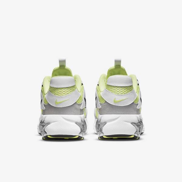 Women's Nike Zoom Air Fire Sneakers White / Light Lemon / Black / Metal Silver | NK964ZRY