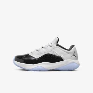 Kids' Nike Air Jordan 11 CMFT Low Older Sneakers White / Black | NK184ODA