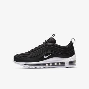 Kids' Nike Air Max 97 Older Sneakers Black / White | NK405RLN