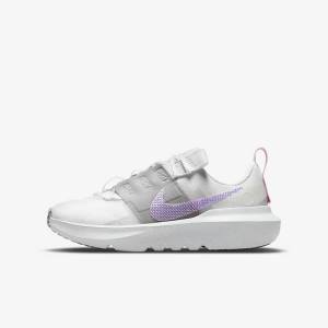 Kids' Nike Crater Impact Older Sneakers White / Grey / Pink / Purple | NK487ANW