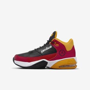 Kids' Nike Jordan Max Aura 3 SE Older Sneakers Red / Gold / Black | NK819NSB