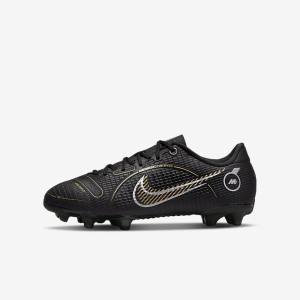 Kids' Nike Jr. Mercurial Vapor 14 Academy MG Older Multi-Ground Football Shoes Black / Metal Silver / Grey / Metal Gold | NK184GWK