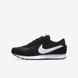 Kids' Nike MD Valiant Older Sneakers Black / White | NK560YQM