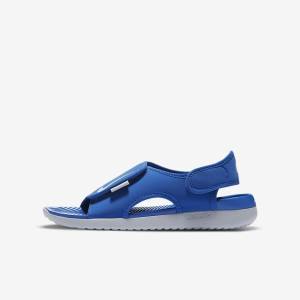 Kids' Nike Sunray Adjust 5 V2 Younger and Older Sandals Royal / Grey | NK867YVP