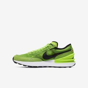 Kids' Nike Waffle One Older Sneakers Green / Red / Black | NK197NMK