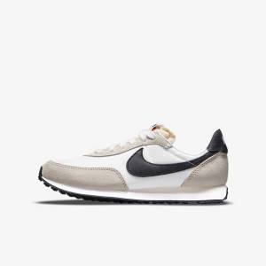 Kids' Nike Waffle Trainer 2 Older Sneakers White / Black | NK439SWO