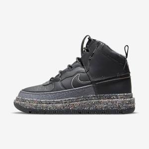 Men's Nike Air Force 1 Boot Sneakers Dark Grey / Black | NK264JRX