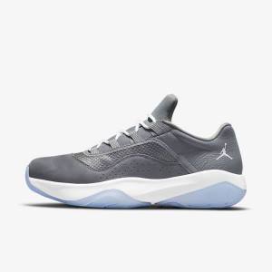 Men's Nike Air Jordan 11 CMFT Low Sneakers Grey / White | NK395CIB