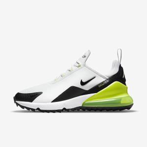 Men's Nike Air Max 270 G Golf Shoes White / Black | NK690XQK