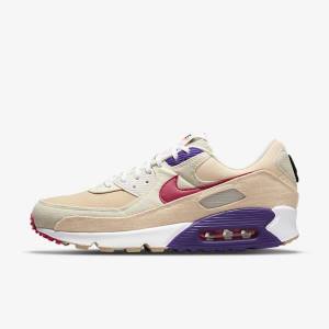 Men's Nike Air Max 90 Sneakers Pink | NK871EAW