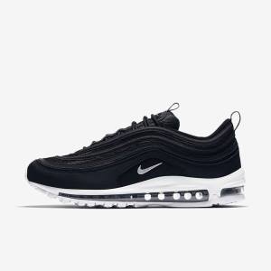 Men's Nike Air Max 97 Sneakers Black / White | NK687FAJ