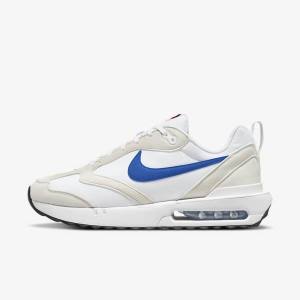 Men's Nike Air Max Dawn Sneakers White / Light Beige / Black / Royal | NK370XKJ