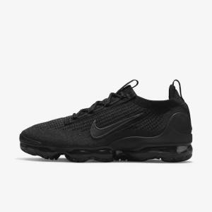 Men's Nike Air VaporMax 2021 FK Sneakers Black / Dark Grey | NK893BTC