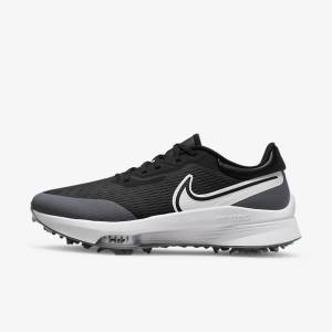 Men's Nike Air Zoom Infinity Tour NEXT% Golf Shoes Black / Grey / Turquoise / White | NK168HUG