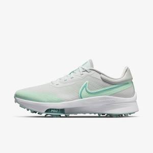 Men's Nike Air Zoom Infinity Tour NEXT% Golf Shoes White / Mint / Platinum / Turquoise | NK340COL