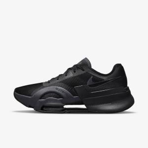 Men's Nike Air Zoom SuperRep 3 HIIT Class Training Shoes Black / Dark Grey | NK069EBS