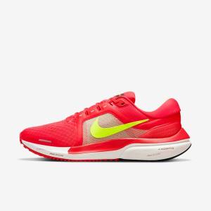 Men's Nike Air Zoom Vomero 16 Road Running Shoes Red / White | NK529PIQ