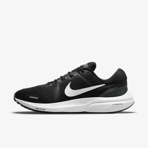 Men's Nike Air Zoom Vomero 16 Road Running Shoes Black / Dark Grey / White | NK803KDB