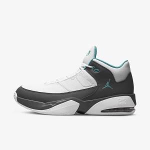 Men's Nike Jordan Max Aura 3 Jordan Shoes White / Grey / Turquoise | NK857HOK