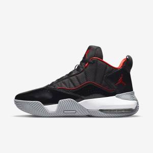 Men's Nike Jordan Stay Loyal Sneakers Black / White / Grey / Red | NK985QZY