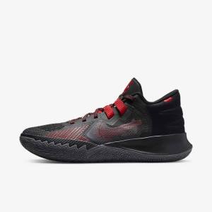 Men's Nike Kyrie Flytrap 5 Basketball Shoes Black / Grey / Red | NK569BKF