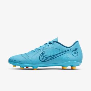 Men's Nike Mercurial Vapor 14 Club MG Multi-Ground Football Shoes Blue / Orange | NK721RGI