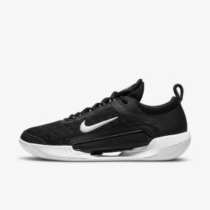 Men's Nike NikeCourt Zoom NXT Clay Court Tennis Shoes Black / White | NK741FSC