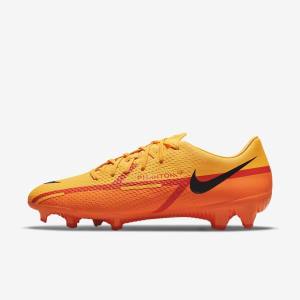 Men's Nike Phantom GT2 Academy MG Multi-Ground Football Shoes Orange / Light Red / Black | NK859XSP