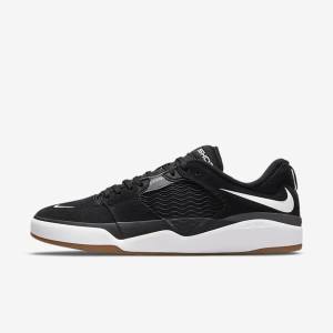 Men's Nike SB Ishod Wair Skate Shoes Black / Dark Grey / White | NK903QLP