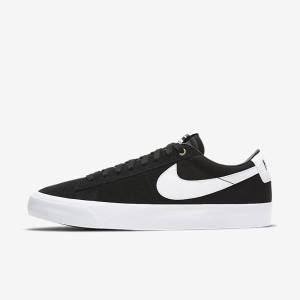 Men's Nike SB Zoom Blazer Low Pro GT Sneakers Black / Light Brown / White | NK015ZQJ