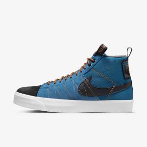 Men's Nike SB Zoom Blazer Mid Premium Sneakers Black | NK138XEI