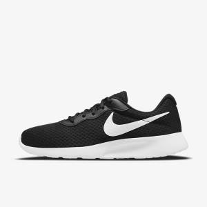 Men's Nike Tanjun Sneakers Black / White | NK843ITY