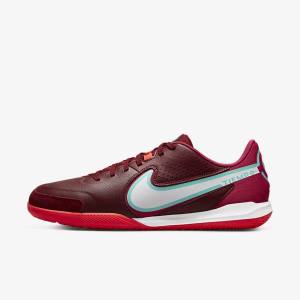 Men's Nike Tiempo Legend 9 Academy IC Indoor-Court Football Shoes Red / Light Red / White | NK456OMJ