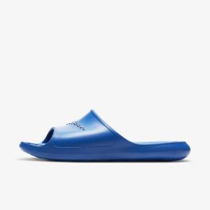 Men's Nike Victori One Shower Slides Royal / Royal / White | NK526IXA