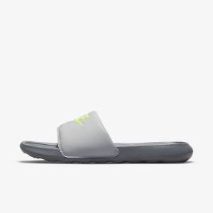 Men's Nike Victori One Slides Grey | NK785IQO