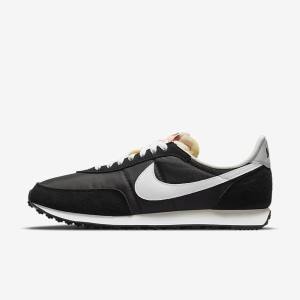 Men's Nike Waffle Trainer 2 Sneakers Black / Orange / White | NK954JTS