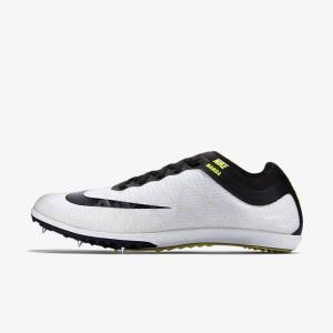 Men's Nike Zoom Mamba 3 Unisex Distance Spike Running Shoes White / Black | NK376FQE