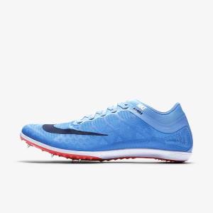 Men's Nike Zoom Mamba 3 Unisex Distance Spike Running Shoes Blue / Light Red / Blue | NK968MQT