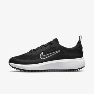 Women's Nike Ace Summerlite Golf Shoes Black / White | NK509JFT