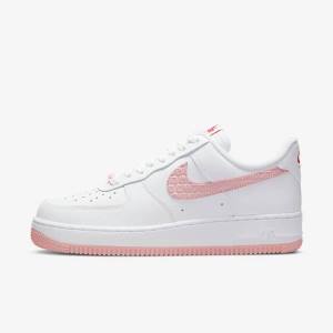 Women's Nike Air Force 1 07 Sneakers White / Red | NK207UJR