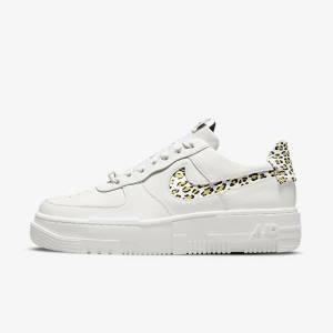 Women's Nike Air Force 1 Pixel SE Sneakers Light Lemon / Black | NK073DRW