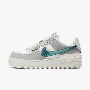 Women's Nike Air Force 1 Shadow Sneakers White / Grey / White | NK019WTU