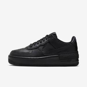 Women's Nike Air Force 1 Shadow Sneakers Black | NK415RZY