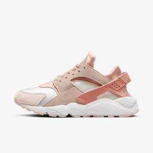 Women's Nike Air Huarache Sneakers White / Khaki Grey / Light | NK372YGM