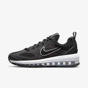 Women's Nike Air Max Genome Sneakers Black / Dark Grey / White / Black | NK075UMD