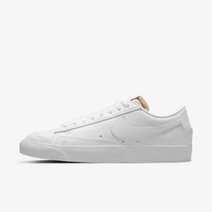 Women's Nike Blazer Low 77 Sneakers White | NK852NDK