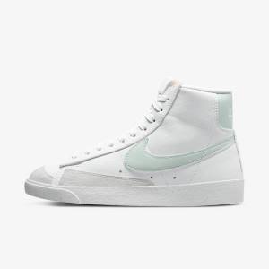 Women's Nike Blazer Mid 77 Next Nature Sneakers White / Green | NK432YVZ